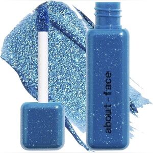 about-face Fractal Glitter Eye Paint Eyeshadow Above Santorini Sapphire Blue